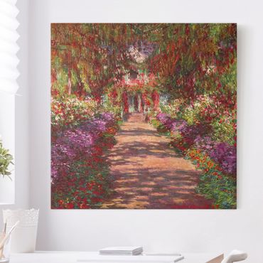 Obraz na płótnie - Claude Monet - Ścieżka w ogrodzie Moneta w Giverny