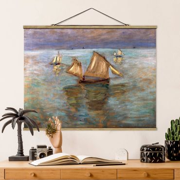 Plakat z wieszakiem - Claude Monet - Łodzie rybackie