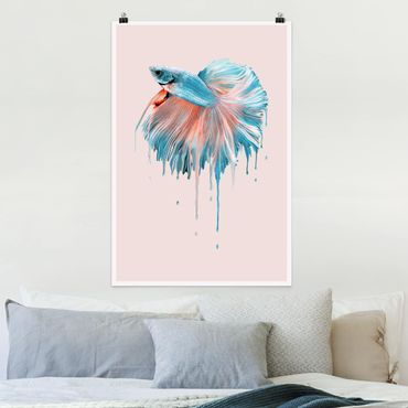 Plakat - Topiąca się ryba