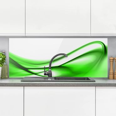 Panel szklany do kuchni - Green Touch