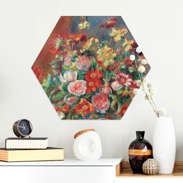 Obraz heksagonalny z Alu-Dibond - Auguste Renoir - Wazon na kwiaty
