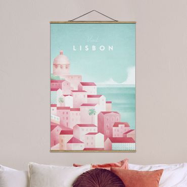 Plakat z wieszakiem - Plakat podróżniczy - Lizbona