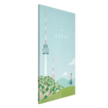 Tablica magnetyczna - Plakat podróżniczy - Seul