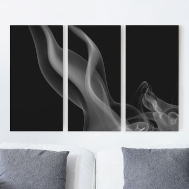 Obraz na płótnie 3-częściowy - Srebrny dym