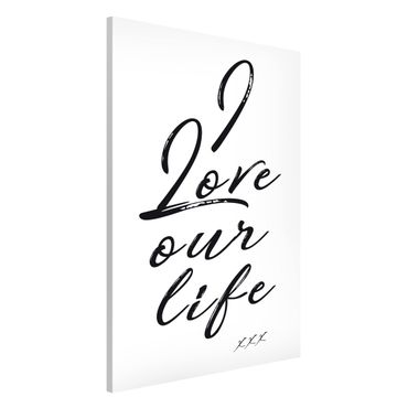 Tablica magnetyczna - Kocham nasze życie