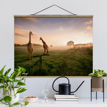 Plakat z wieszakiem - Surrealistyczne żyrafy