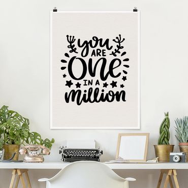 Plakat - Jesteś jednym na milion