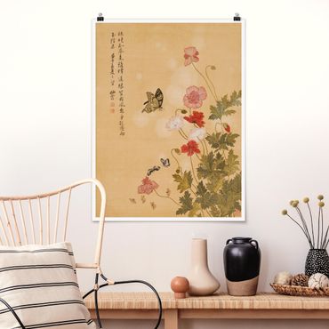 Plakat - Yuanyu Ma - Maki i motyle