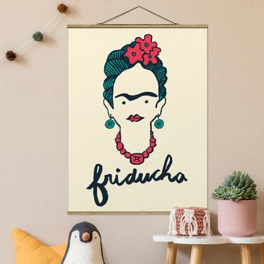 Plakat z wieszakiem - Frida Kahlo - Friducha