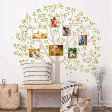 Naklejka na ścianę - Drzewo fotograficzne zielone