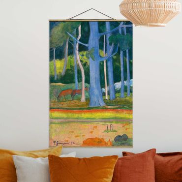 Plakat z wieszakiem - Paul Gauguin - Pejzaż leśny