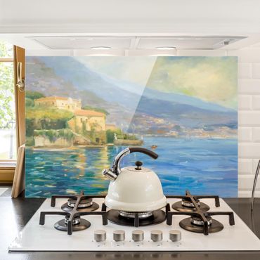 Panel szklany do kuchni - Krajobraz włoski - morze