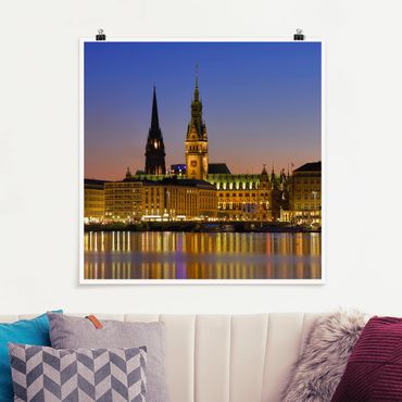 Plakat - Panorama Hamburga