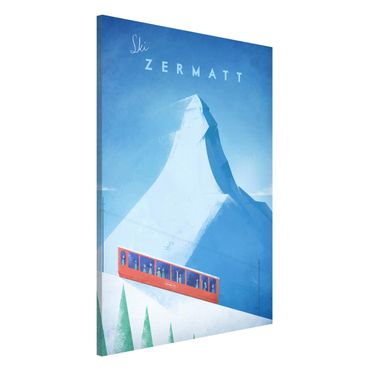 Tablica magnetyczna - Plakat podróżniczy - Zermatt