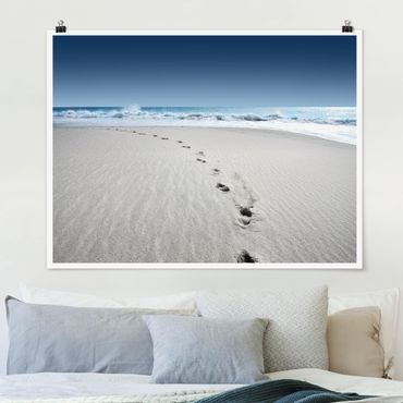 Plakat - Ścieżki na piasku