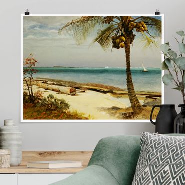 Plakat - Albert Bierstadt - Wybrzeże w tropikach