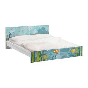 Okleina meblowa IKEA - Malm łóżko 140x200cm - Nr EK57 Krajobraz morski