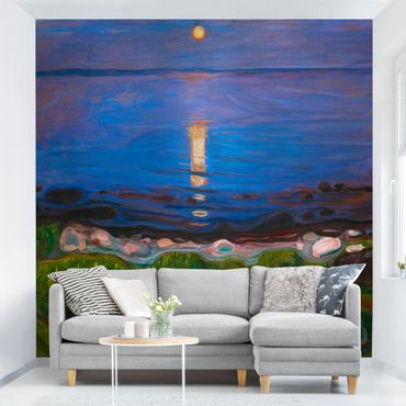 Fototapeta - Edvard Munch - Letnia noc nad morzem