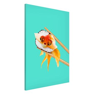 Tablica magnetyczna - Sushi z złotą rybką