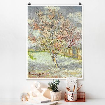 Plakat - Vincent van Gogh - Kwitnące drzewa brzoskwiniowe