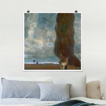 Plakat - Gustav Klimt - Duża topola II
