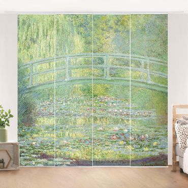 Zasłony panelowe zestaw - Claude Monet - Mostek japoński