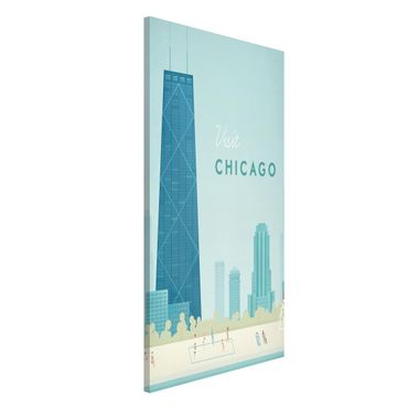 Tablica magnetyczna - Plakat podróżniczy - Chicago
