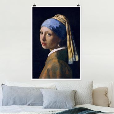 Plakat - Jan Vermeer van Delft - Dziewczyna z perłowymi kolczykami