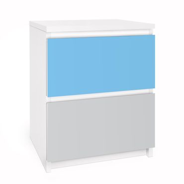 Okleina meblowa IKEA - Malm komoda, 2 szuflady - Zestaw kolorów pastelowy