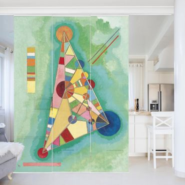Zasłony panelowe zestaw - Wassily Kandinsky - Trójkąt