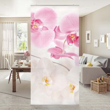 Parawan pokojowy - Delikatne orchidee