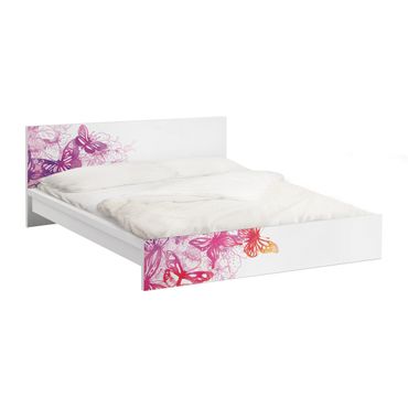 Okleina meblowa IKEA - Malm łóżko 140x200cm - Marzenie motyla