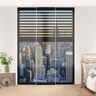 Zasłony panelowe zestaw - Żaluzje widokowe na okna - SuNr ise New York