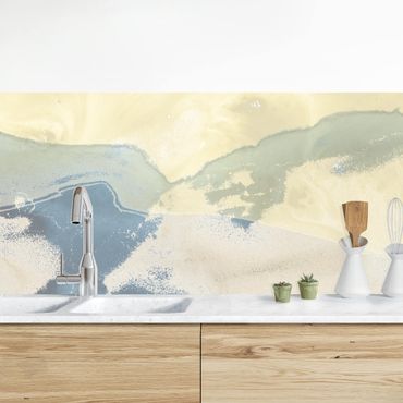 Panel ścienny do kuchni - Ocean i pustynia II
