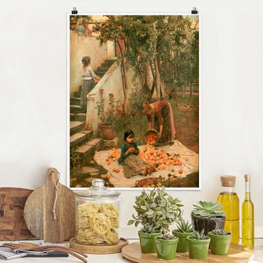Plakat - John William Waterhouse - The Orange Pickers