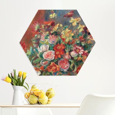 Obraz heksagonalny z Forex - Auguste Renoir - Wazon na kwiaty