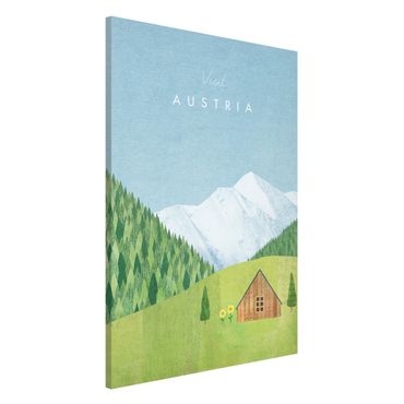 Tablica magnetyczna - Plakat podróżniczy - Austria