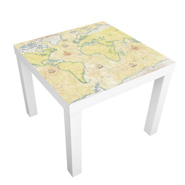 Okleina meblowa IKEA - Lack stolik kawowy - Mapa świata