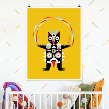 Plakat - Kolaż Etno Potwór - Żongler