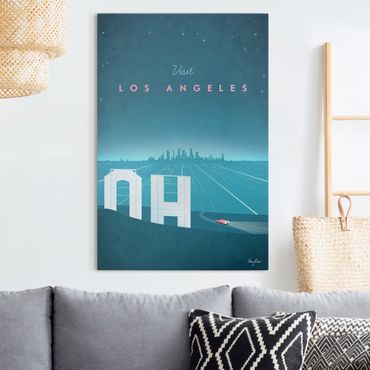 Obraz na płótnie - Plakat podróżniczy - Los Angeles