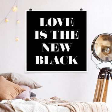 Plakat - Miłość to nowa czerń