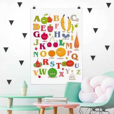 Plakat - Nr EK120 Zabawny alfabet owocowo-warzywny