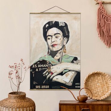 Plakat z wieszakiem - Frida Kahlo - kolaż Nr 4