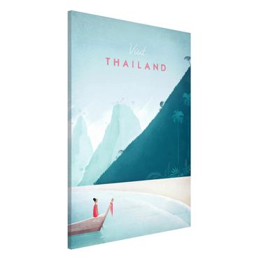 Tablica magnetyczna - Plakat podróżniczy - Tajlandia