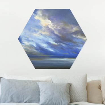 Obraz heksagonalny z Forex - Niebo nadmorskie ciemne