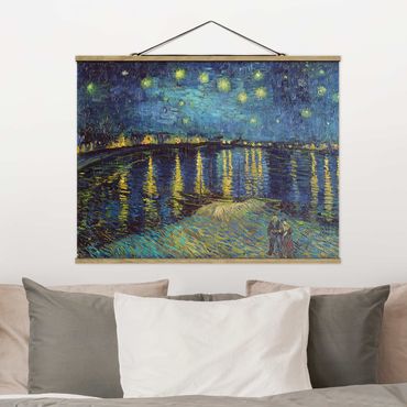 Plakat z wieszakiem - Vincent van Gogh - Gwiaździsta noc nad Rodanem