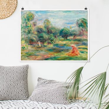Plakat - Auguste Renoir - Krajobraz w pobliżu Cagnes