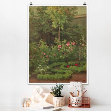 Plakat - Camille Pissarro - Ogród różany