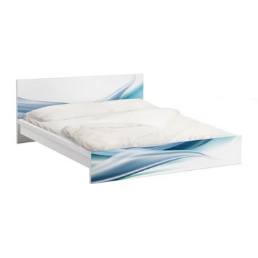 Okleina meblowa IKEA - Malm łóżko 140x200cm - Błękitny pył