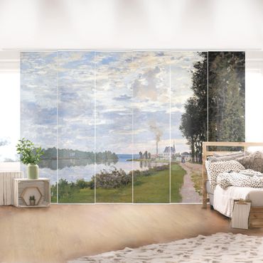 Zasłony panelowe zestaw - Claude Monet - brzeg Argenteuil